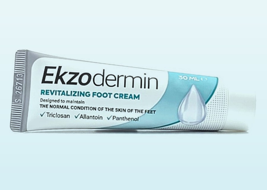Fronte della confezione di Ekzodermin con il nome del prodotto